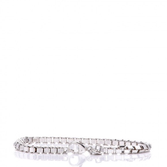 tiffany sterling silver box chain bracelet sold - Picture 5 of 7